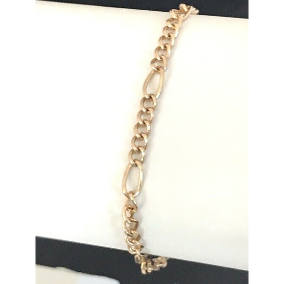 New Boutique Bracelet Gold Plated Delicate Chain Design Classic Chic 6X - Picture 3 of 4